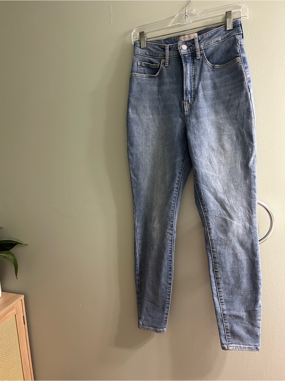 Everlane the curvy way high skinny jean light wash
